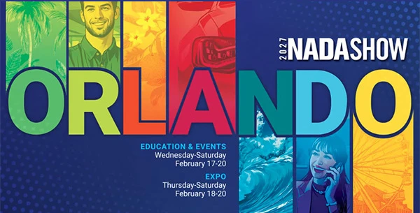 Official colorful NADA Show 2027 Orlando artwork